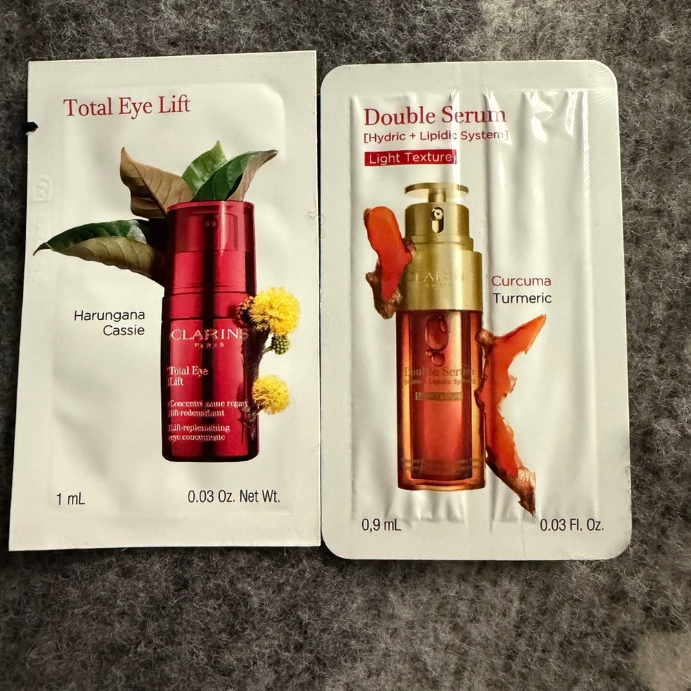 Clarins Total Eye Lift and Double Serum Sample Set